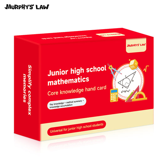 Core knowledge cards for junior high school mathematics